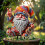 Nyckfull Hippie Gnome Staty Akryl 4-pack 4
