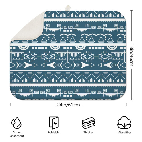 Toalha de Cozinha Boho Floral 18x24 Polegadas em Microfibra 1