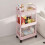 Rolling Cart Multi-Purpose Storage Organizer with Wheels 4