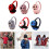 COMEET Soccer Pattern Earmuffs Warm Plush Unisex 1 Pair 2