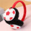 COMEET Soccer Pattern Earmuffs Warm Plush Unisex 1 Pair 7