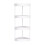 Corner Shelf Stand White 4-Tier 1