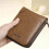 Women's Vegan Leather Bifold Wallet with RFID Blocking and 4