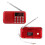 Κόκκινος δέκτης ήχου, ραδιόφωνο FM/AM, MP3 player με υποδοχή AUX 5