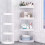 Corner Shelf Stand White 4-Tier 2