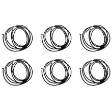 6X Windshield Glass Spray Washer Sprayer Nozzle Hose Pipe for B7 B8 CC 6 MK6 A3 8P A4