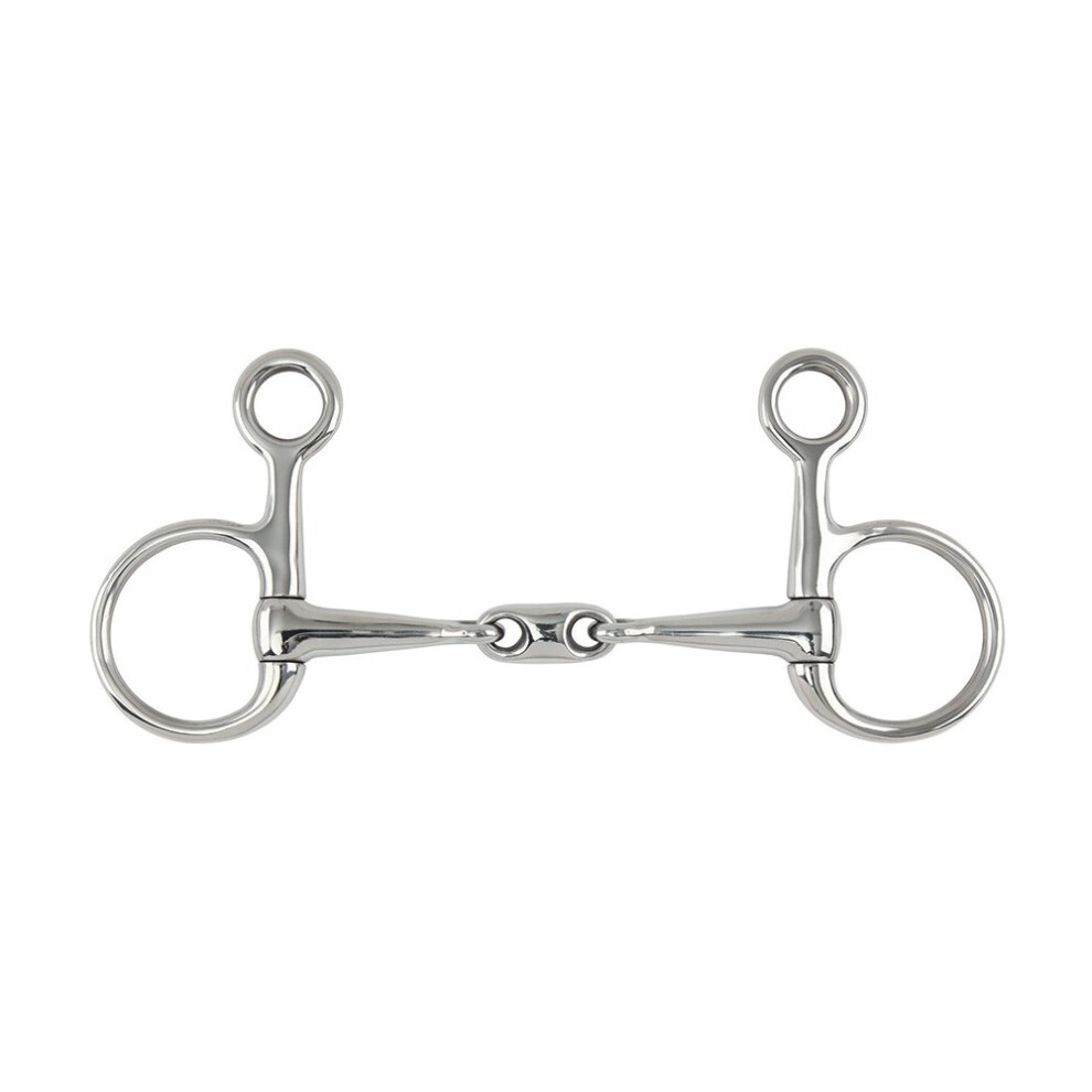 Photos - Equestrianism  Shires Lozenge Horse Hanging Cheek Snaffle Bit(5in, Silver)