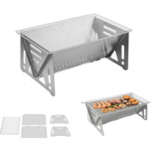 Collapsible Slot Grill Portable Stainless Steel BBQ Grill 1