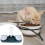 Pet Water Dish Double Bowl with Automatic Dispenser 8