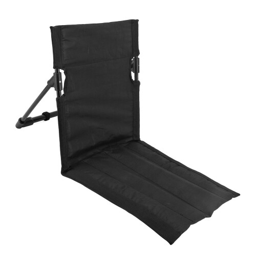 Chaise longue de plage portable pliante avec dossier 1