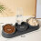 Pet Water Dish Double Bowl with Automatic Dispenser 5