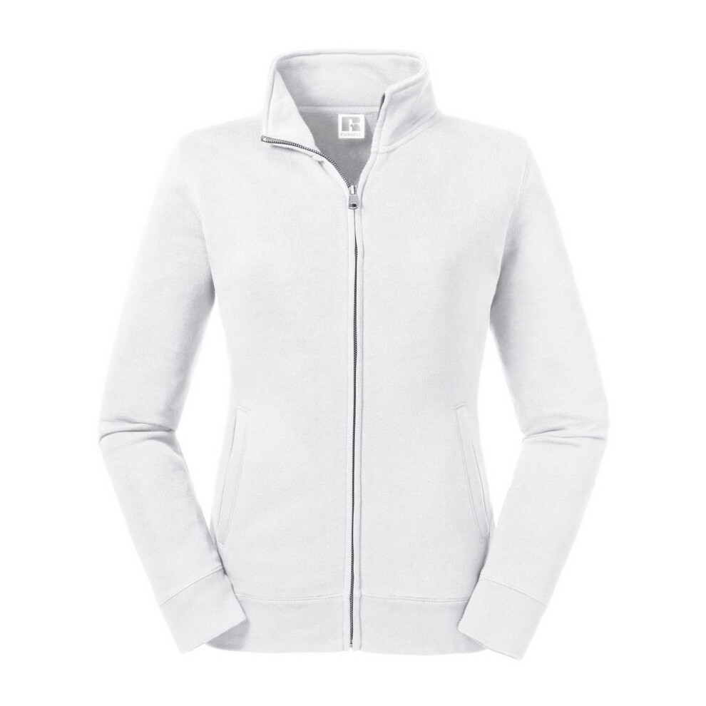Russell (Xl, White) Womens/Ladies Authentic Sweat Jacket