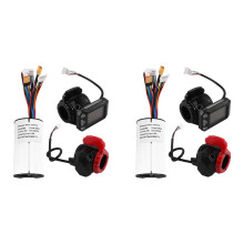 2X 36V 350W Folding Scooter Controller Kit Electric Scooter Controller LCD Display Brake Accelerator Throttle Set(36V)