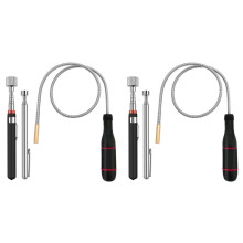 6-Pack Magnetiskt Pickupverktyg - Utdragbar Magnet, Teleskopiskt Magnetiskt Pickupverktyg, Böjbart Flexibelt Magnetiskt Pickupverktyg