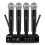 VM304 Audio 4-Channel Wireless Microphone System Handheld Mic 80M Range for Karaoke Speech Singing Portable Set US Plug 2
