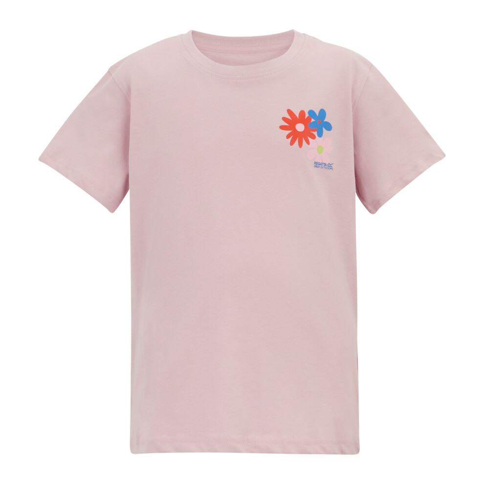 Regatta (15-16 Years, Powder Lilac) Childrens/Kids Bosley Floral Back Print T-Shirt