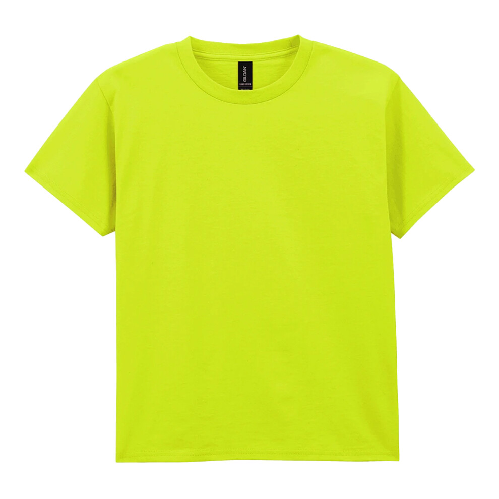 Gildan (3-4 Years, Safety Green) Childrens/Kids Plain Lightweight T-Shirt