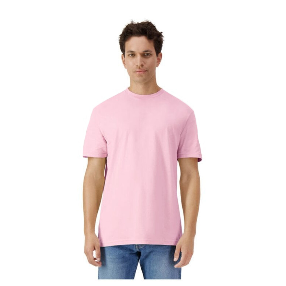 Gildan (S, Light Pink) Mens Plain Lightweight T-Shirt