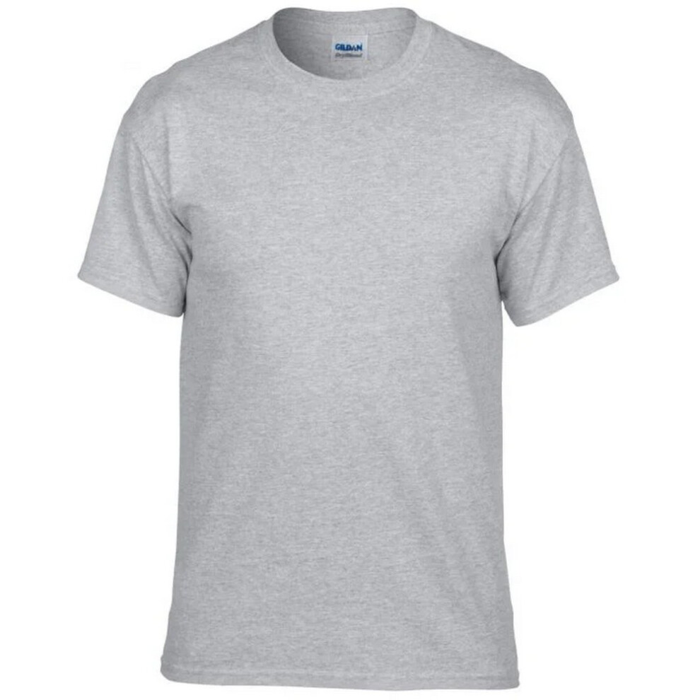 Gildan (L, Sports Grey) Mens Plain Lightweight T-Shirt