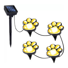 4PCS Solar LED Light Claw Lamp Outdoor Waterproof Garden Underground Lamp Warm Light