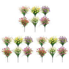 Artificial Flowers for Outdoors,18 Bundles Artificial Plants Outdoor, Fake Flowers, UV Resistant Faux Plants, Outdoor