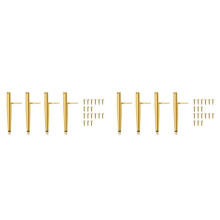 Furniture Feet Height 19.5cm Gold Metal Table Legs Maximum Load 600 Kg Furniture Legs Sofa Foot Cabinet Feet 8Pcs Gold