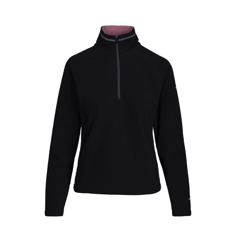 Trespass (Xs, Black/Light Mulberry) Womens/Ladies Skylar Fleece Top
