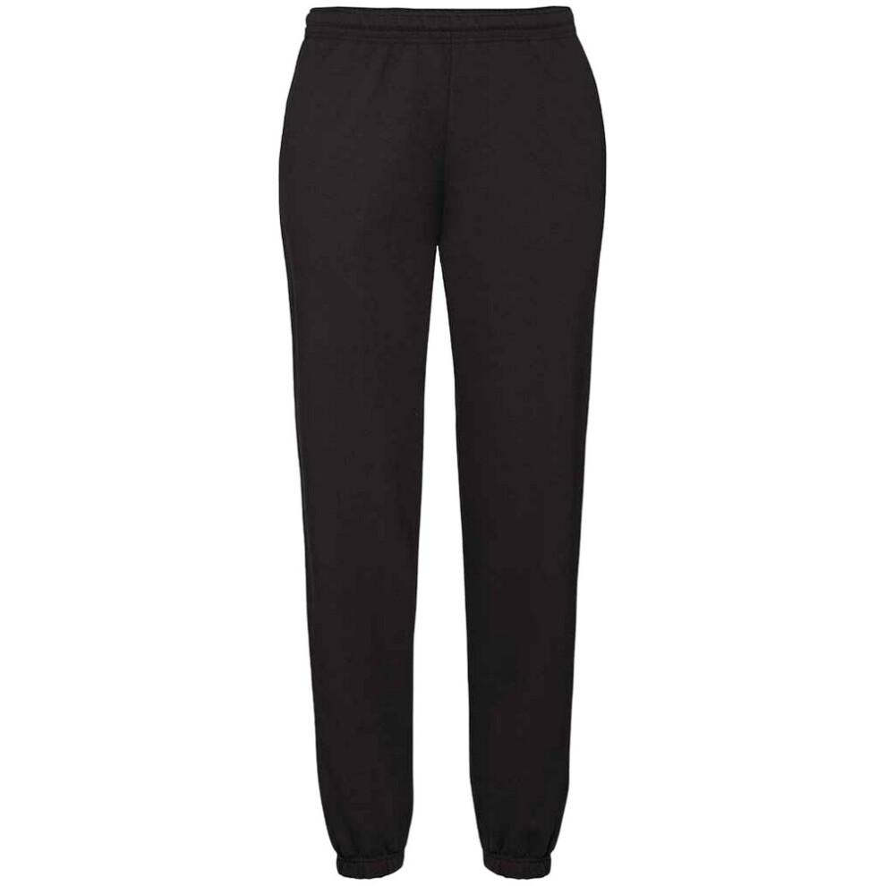 Fruit Of The Loom (Xl, Black) Fruit Of Loom Mens Classic 80/20 Elasticated Sweatpants