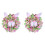 2X Easter Wreaths for Front Door, Rabbit Wreaths with Bunny Ears, Spring Easter Wreaths Rabbit Garland Easter Decor 1