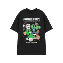 (X-Large) Minecraft Short Sleeved T-Shirt (Mens Black)