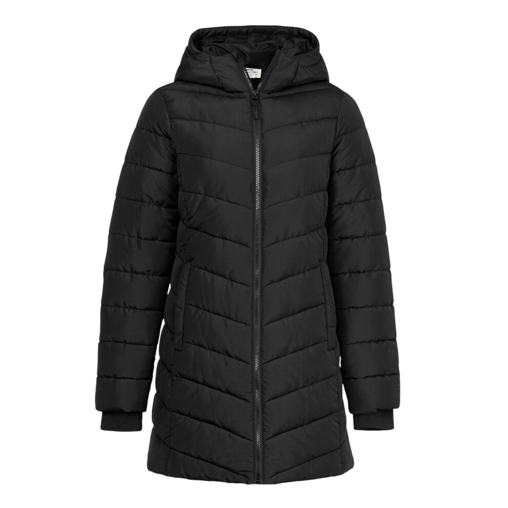 Slazenger (8 Uk, Black) Womens/Ladies Polyester Mid Length Padded Jacket