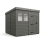 8x9 Pent Composite Shed Tanalised (Single Door, With Windows) 2
