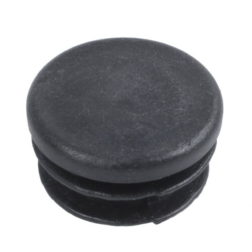 Plastic Round Cap Chair Table Legs Ribbed Tube Insert 22mm Dia 100 Pcs 2