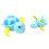 Baby Bath Toys Floating Turtle Wind-Up 3 Pieces 8