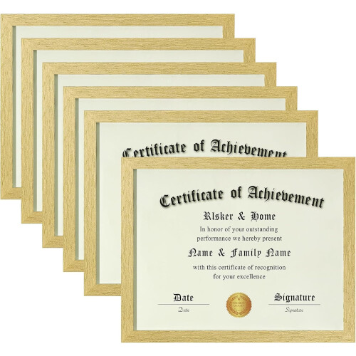 Navy Blue Wood Composite Photo Frame 8x10 6 Pack