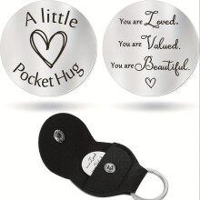 Pocket Hug Token Keychain Warm Meaningful Gift 1pc