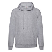 (S, Heather Grey) Fruit of the Loom Mens Lightweight Pullover Hoodie