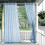 Cortinas externas impermeáveis, translúcidas, com ilhós, 1 painel, 52 x 84 polegadas. 1