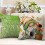 Μαξιλαροθήκες Gnome Πράσινες Floral 18x18 Σετ των 4 4