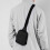 Τσάντα Crossbody Μαύρη μικρή τσάντα Sling για άνδρες και γυναίκες 5