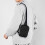 Τσάντα Crossbody Μαύρη μικρή τσάντα Sling για άνδρες και γυναίκες 6