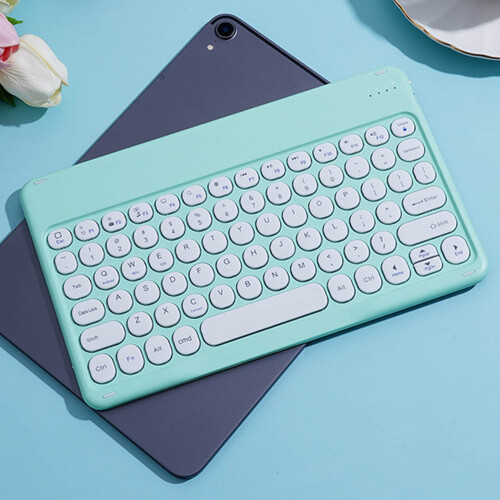 Φορητό ασύρματο πληκτρολόγιο Bluetooth Mini Compact Retro