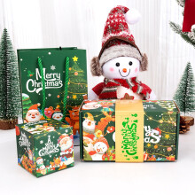 Coffret cadeau surprise de Noël avec cubes rebondissants et Père Noël