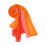 Chiffonschal, hellrot, orange, pink, 160 x 50 cm 2