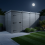 13x5 Pent Composite Shed Tanalised (Single Door, No Windows) 3