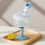 Kids Learning Straw Cup 6 oz Blue Spill-Proof Drop-Resistant 8