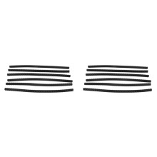 Siliconen Ovenrekbeschermers, 12 Stuks, Ovenrekrandbeschermer, 14 Inch Lang, Voorkomen Hand/Arm Tegen Brandwonden (Zwart)