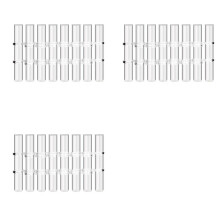 24Pcs Hinged Flower Vase Clear Glass Test Tube Hanging Flower Holder for Home Decor, S
