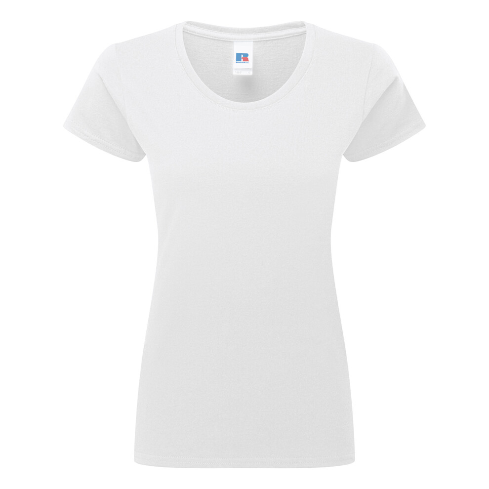 Russell (Xs, White) Womens/Ladies Round Neck T-Shirt