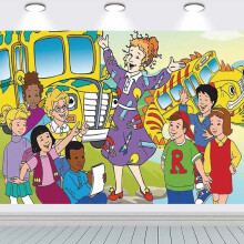 Magické pozadie pre školský autobus - banner 1 ks